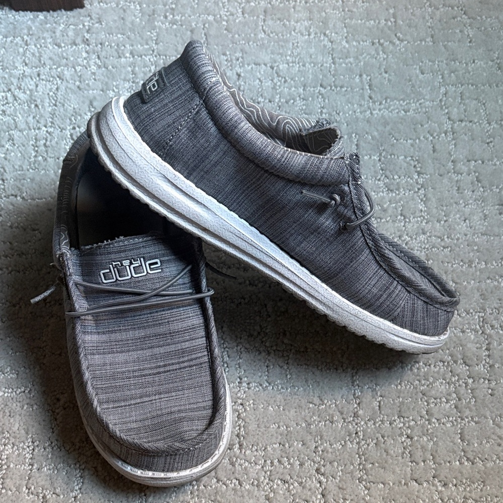 Hey Dude Kid’s Charcoal Slip-On Loafers
